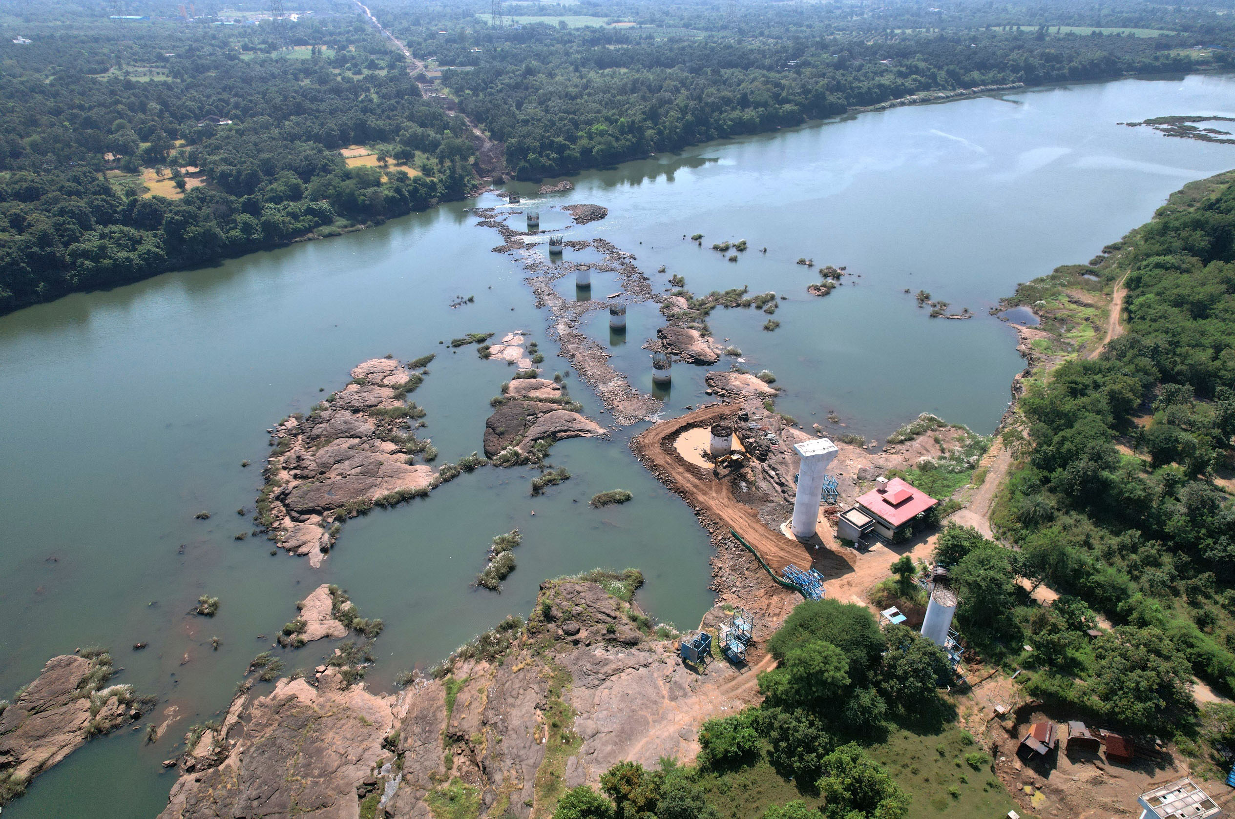 Pier work in Progress, Valsad District, May 2023